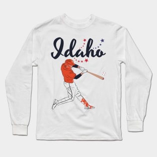 Idaho USA Baseball Long Sleeve T-Shirt